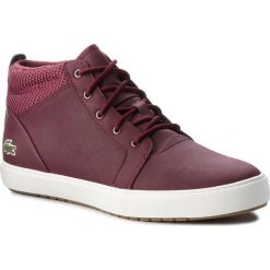 Sneakersy LACOSTE - Ampthill 318 1 Caw 7-36CAW00033C9 Burg/Off Wht. Czerwone półbuty damskie Lacoste, ze skóry. W wyprzedaży za 309,00 zł.