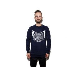 GLOBE CREW NAVY UNISEX. Niebieskie bluzy męskie marki The Hive, xl, z haftami, z bawełny, bez kołnierzyka, bez rękawów, bez kaptura. Za 159,00 zł.