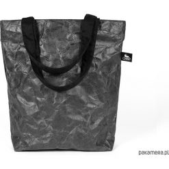 Shopper bag damskie: Torba z czarnego, grubego tyveku. Shopper