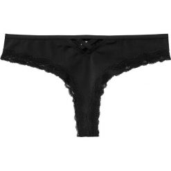 Stringi bonprix czarny. Czarne stringi damskie bonprix, bez wzorów. Za 24,99 zł.