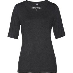 T-shirt z jedwabiem bonprix antracytowy melanż. Szare t-shirty damskie bonprix, melanż, z wiskozy. Za 129,99 zł.