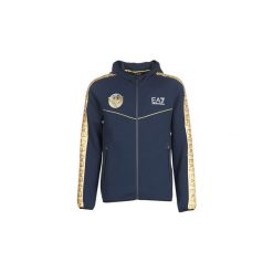 Bluzy Emporio Armani EA7 TRAIN SOC ARCHIVE HD FZ. Niebieskie bluzy męskie marki Emporio Armani EA7, s, bez wzorów, bez kołnierzyka, bez rękawów, bez kaptura. Za 819,00 zł.