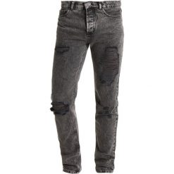 Mennace WALLACE IN WASHED EXTREME RIPS AND TURN UPS Jeansy Slim Fit black wash. Czarne rurki męskie Mennace. Za 299,00 zł.