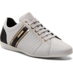 Sneakersy VERSACE COLLECTION - V900421 VM00318 V821H Bianco/Nero/Oro. Białe sneakersy męskie marki Versace Collection, bez zapięcia. Za 969,00 zł.