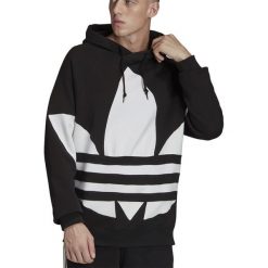 ADIDAS BIG TREFOIL HOODIE > FM9908. Czarne bluzy męskie Adidas, m, z aplikacjami, z bawełny, street, z kapturem, bez rękawów, bez kaptura. Za 249,99 zł.