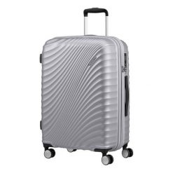 American Tourister Walizka podróżna Jet Glam 67 cm srebrna. Szare walizki American Tourister, bez wzorów. W wyprzedaży za 432,00 zł.