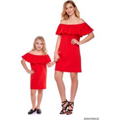 Sukienki dziewczęce: Sukienka dziewczęca mama i córka LD9/2