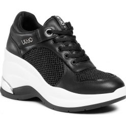 Sneakersy LIU JO - Karlie Revolution 20 BA0063 PX030 Black 22222. Czarne półbuty damskie Liu Jo, ze skóry. W wyprzedaży za 399,00 zł.