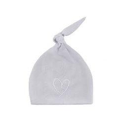 Czapka w kolorze szarym. Szare czapeczki niemowlęce Effiki, bez wzorów, z bawełny. W wyprzedaży za 34,95 zł.