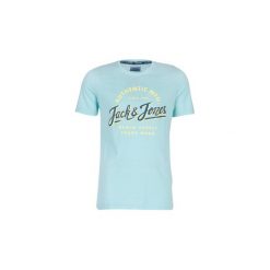 T-shirty z krótkim rękawem Jack Jones JORQUINN. Niebieskie t-shirty męskie Jack & Jones, s, bez wzorów, bez kołnierzyka, krótkie. Za 81,80 zł.