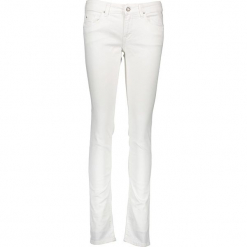 Dżinsy "Luz" - Skinny fit - w kolorze białym. Białe rurki damskie Replay. W wyprzedaży za 231,95 zł.