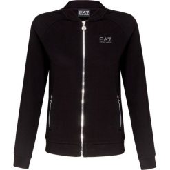 Bluza EA7 EMPORIO ARMANI. Czarne bluzy damskie EA7 Emporio Armani, z nadrukiem, z tkaniny, bez rękawów, bez kaptura. W wyprzedaży za 390,00 zł.