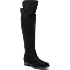 Muszkieterki GEOX - D Felicity I D94G1I 022JZ C9999 Black. Czarne kozaki damskie Geox, z zamszu, przed kolano, na wysokim obcasie, na obcasie, bez zapięcia. W wyprzedaży za 559,00 zł.