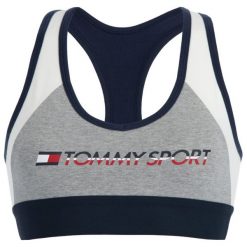 Biustonosz top Tommy Sport S10S100228. Szare topy damskie Tommy Sport, s, bez wzorów, z elastanu, bez rękawów. W wyprzedaży za 109,00 zł.
