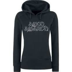 Bluzy rozpinane damskie: Amon Amarth Logo Bluza z kapturem damska czarny