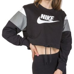 NIKE SPORTSWEAR > CJ2308-010. Bluzy damskie Nike, m, bez wzorów, z bawełny, bez rękawów, bez kaptura. Za 209,99 zł.