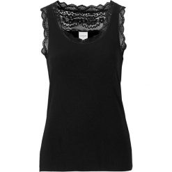 Cream Koronkowa koszulka Vanessa czarny female czarny XXL (46). Czarne koszulki damskie Cream, xxl, w koronkowe wzory, z koronki, wizytowe, bez kołnierzyka. Za 119,00 zł.