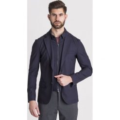 MARYNARKA Emporio Armani. Niebieskie marynarki męskie Emporio Armani, m, bez wzorów, z elastanu. Za 1235,00 zł.