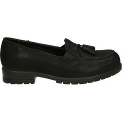 Mokasyny - 106979 BLACK. Czarne mokasyny damskie Venezia, z nubiku. Za 289,00 zł.