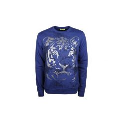 Bluzy Versace Jeans B7GQBFF / Tiger Slim. Niebieskie bluzy męskie Versace Jeans, xxl, bez wzorów, z jeansu, bez kołnierzyka, bez rękawów, bez kaptura. Za 479,00 zł.