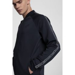Bluza męska BLM205 - granat. Czarne bluzy męskie 4f, m, bez wzorów, z dzianiny, ze stójką, bez rękawów, bez kaptura. W wyprzedaży za 129,99 zł.