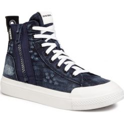 Trampki DIESEL - S-Astico Mid Zip Y02149 PR573 T6067 Indigo. Niebieskie półbuty męskie Diesel, na co dzień, bez wzorów, z gumy, klasyczne, bez zapięcia. Za 489,00 zł.