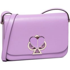 Torebka KATE SPADE - Nicola Twist Medium Shoulder Bag PXRUA167 Irisbloom 594. Fioletowe listonoszki damskie Kate Spade, bez wzorów, ze skóry, bez dodatków. W wyprzedaży za 1069,00 zł.