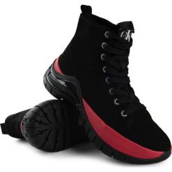 Sneakersy Calvin Klein Jeans. Czarne sneakersy damskie z jeansu. Za 379,00 zł.