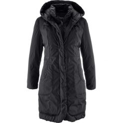 Płaszcz ocieplany bonprix czarny. Czarne płaszcze damskie bonprix. Za 239,99 zł.