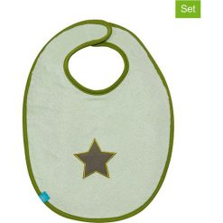 Śliniaki: Ślinaczki (2 szt.) „Starlight” w kolorze oliwkowym – 39 x 29 cm