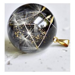 Kobiecy wisior z nasionami dmuchawca. Zawieszki damskie Grol Jewellery, pozłacane. Za 169,00 zł.