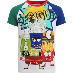 Desigual DIEGO Tshirt z nadrukiem white. Białe t-shirty męskie z nadrukiem Desigual, z bawełny. Za 139,00 zł.