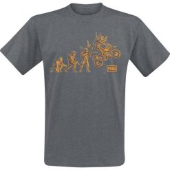 Playerunknown's Battlegrounds PUBG - Evolution T-Shirt odcienie szarego. Szare t-shirty męskie z nadrukiem marki Playerunknown's Battlegrounds, l, z okrągłym kołnierzem. Za 74,90 zł.