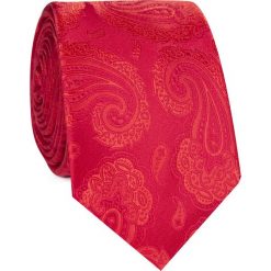 Krawat KWTR002125. Czerwone krawaty męskie Giacomo Conti, bez wzorów, z mikrofibry, eleganckie. Za 69,00 zł.