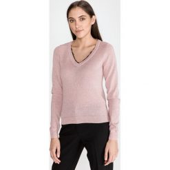 Vero Moda Alfrida Sweter Różowy. Różowe bluzy damskie Vero Moda, s, bez wzorów, z bawełny, bez rękawów, bez kaptura. Za 131,95 zł.