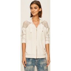 Liu Jo - Bluza. Białe bluzy damskie Liu Jo, s, bez wzorów, z elastanu, bez rękawów, z kapturem. W wyprzedaży za 399,90 zł.