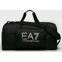 EA7 Emporio Armani - Torba. Czarne torby męskie sportowe EA7 Emporio Armani, w paski, z poliesteru, sportowe. Za 379,90 zł.