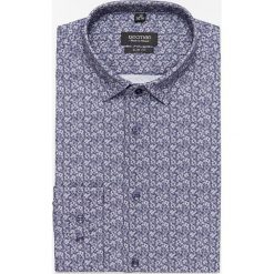 Koszula coline 2946 długi rękaw slim fit granatowy. Niebieskie koszule męskie Recman, m, bez wzorów, bez kołnierzyka, z długim rękawem. Za 159,00 zł.