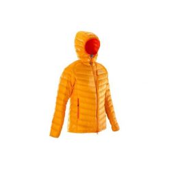 Kurtka alpinistyczna puchowa Alpinism Light damska. Pomarańczowe kurtki damskie SIMOND, xs, bez wzorów, z materiału, bez kaptura, wspinaczkowe. Za 299,99 zł.