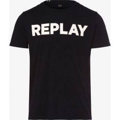 Replay - T-shirt męski, niebieski. Niebieskie t-shirty męskie Replay, xxl, z nadrukiem, z dżerseju, bez kołnierzyka. Za 99,95 zł.