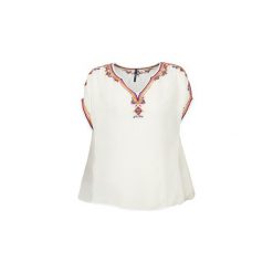 Bluzki Pepe jeans JOLINE. Białe bluzki damskie Pepe Jeans, m, bez wzorów, z jeansu, bez kołnierzyka, bez rękawów. W wyprzedaży za 279,20 zł.