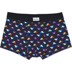 Happy Socks - Bokserki. Czarne bokserki męskie marki Happy Socks, z elastanu. W wyprzedaży za 69,90 zł.
