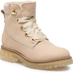 Trapery TAMARIS - 1-26726-31 Beige 400. Brązowe trapery damskie Tamaris, z wełny, bez obcasa, bez zapięcia. W wyprzedaży za 249,00 zł.