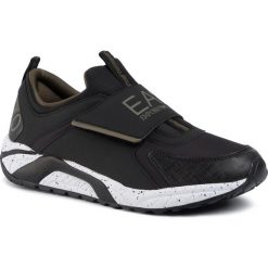 Sneakersy EA7 EMPORIO ARMANI - X8X035 XK062 C759 Black/Dark Olive. Czarne półbuty damskie EA7 Emporio Armani, ze skóry ekologicznej. W wyprzedaży za 699,00 zł.