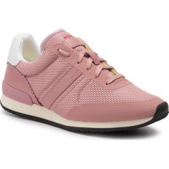 Sneakersy HUGO - Adrienne 50397746 10202320 01 Open Pink 690. Różowe półbuty damskie HUGO, ze skóry. W wyprzedaży za 319,00 zł.