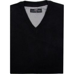 Sweter FABRIZIO SWC000033. Brązowe swetry klasyczne męskie Giacomo Conti, m, z kaszmiru, z klasycznym kołnierzykiem. Za 229,00 zł.