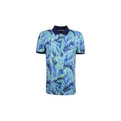 Koszulki polo z krótkim rękawem Gant 222179 / Jungle Parrot Print SS. Niebieskie koszulki męskie GANT, xl, bez wzorów, polo, z krótkim rękawem, krótkie. Za 249,00 zł.