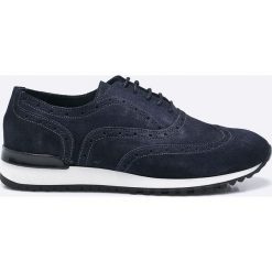 Tommy Hilfiger - Buty. Niebieskie buty sportowe męskie marki TOMMY HILFIGER, ze skóry, na sznurówki. W wyprzedaży za 359,90 zł.