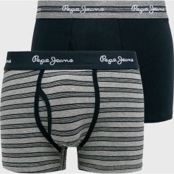 Pepe Jeans - Bokserki (2-pack). Niebieskie bokserki męskie Pepe Jeans, s, bez wzorów, z elastanu. W wyprzedaży za 89,90 zł.
