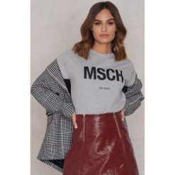 T-shirty damskie: MSCH Copenhagen T-shirt Alva MSCH – Grey